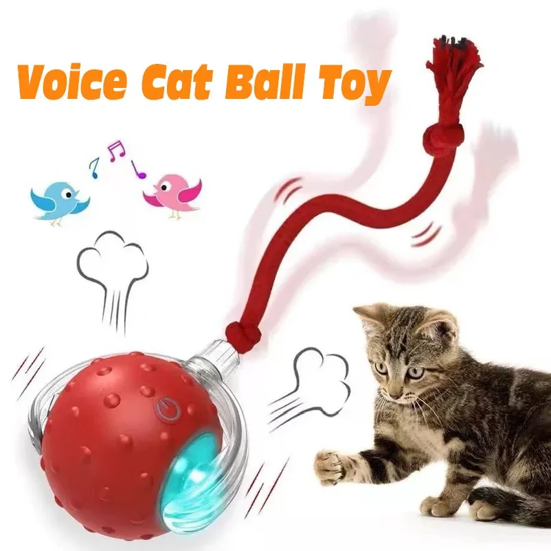 kf-S1d86889144294936b50ceebe38b1626bH New Cat Interactive Ball Toy,Automatic Rolling Cat Ball Rechargeable,Smart Kitten Interactive Toy,Intelligent Balls Toy for Cat - Image 2