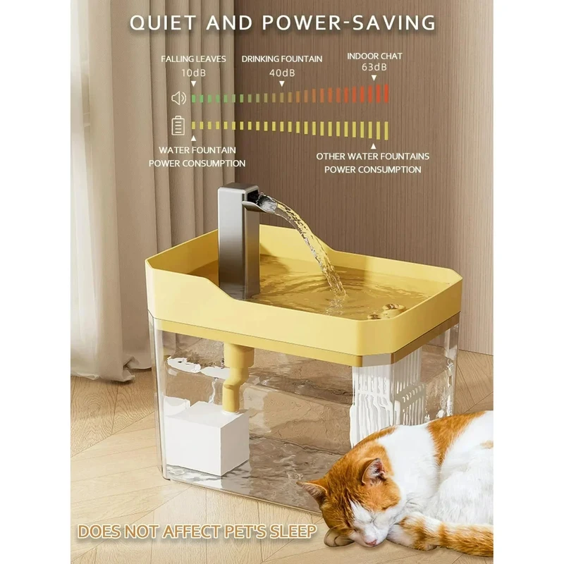 kf-S23d3d16626ef4af6bf4ad8003e3ad591T USB Automatic Cat Water Fountain - Live Circulation Dispenser with Removable Bowl, Pump & Water Filter, Silent Operation - Image 4