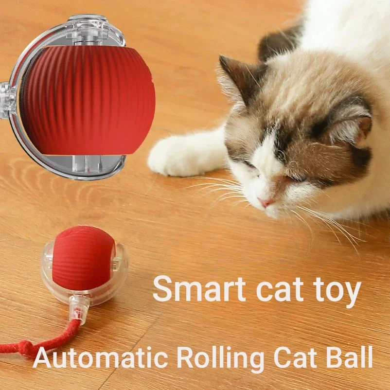 kf-S31a49d7c7c7c4cb6956f1ae02b2f2325I New Cat Interactive Ball Toy,Automatic Rolling Cat Ball Rechargeable,Smart Kitten Interactive Toy,Intelligent Balls Toy for Cat - Image 5