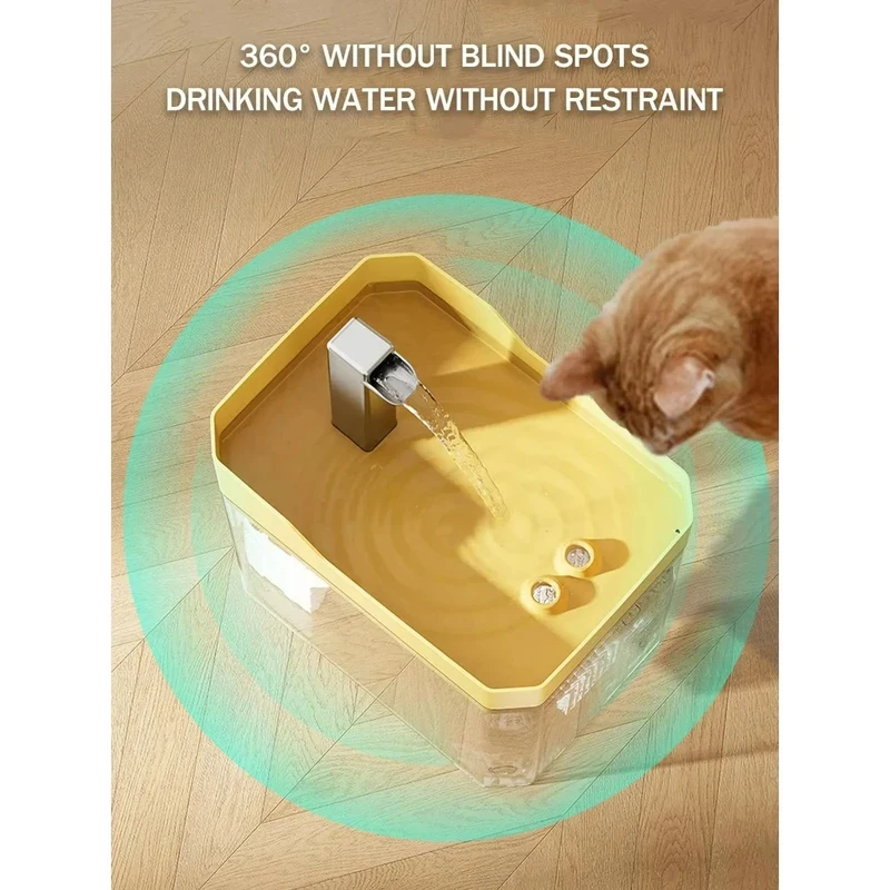 kf-Sdde497d5336f488bbb2c0c31d8a0961fh USB Automatic Cat Water Fountain - Live Circulation Dispenser with Removable Bowl, Pump & Water Filter, Silent Operation - Image 6