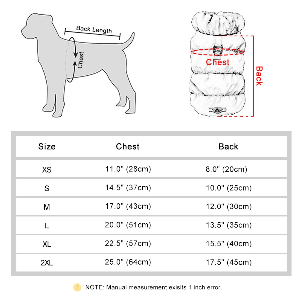 kf-Se5e879a5c4174286a4eaeba73e1c1779n Soft Warm Dog Clothes Winter Padded Puppy Cat Coat Jacket For Small Medium Dogs Chihuahua French Bulldog Poodle Vest Pet Outfit - Image 4