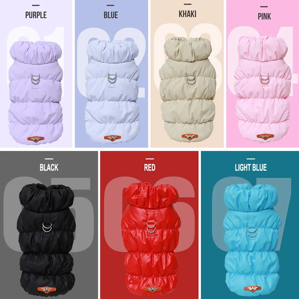 kf-Sf3e81bdfc6e44b31924476c8dff1c931J Soft Warm Dog Clothes Winter Padded Puppy Cat Coat Jacket For Small Medium Dogs Chihuahua French Bulldog Poodle Vest Pet Outfit - Image 2